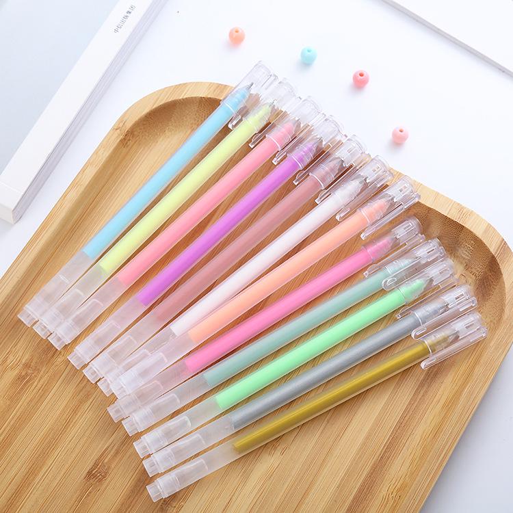 Large Capacity Pastel Color Pens, Neutral Journaling and Highlighting Markers, Glitter Pens for Photo Albums and Students.
