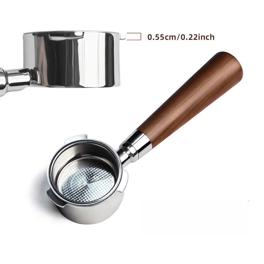51MM Bottomless Espresso Coffee Portafilter With 5.5MM Ears For Dedica EC680/EC685/EC885 For Smeg ECF01/ECF02 Spare Parts