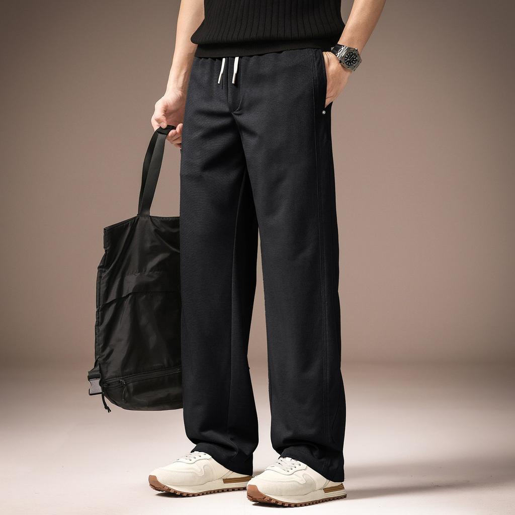 High-end American Retro Simple Straight Casual Pants Men's Summer Thin Cold Loose Drape Versatile Trousers