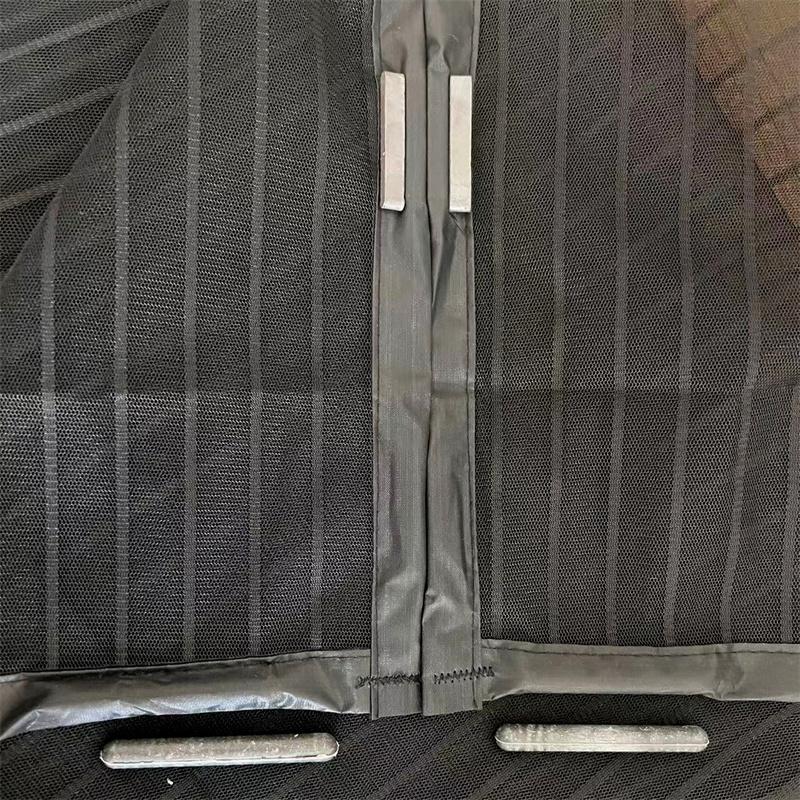 Magnetic Soft Mesh Door Curtain - No Magnetic Strip Threading, Summer Mosquito Proof, Dense Embroidered Screen