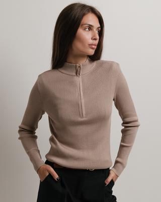 Damen-Rollkragenpullover Of White 10004 36 Nerz