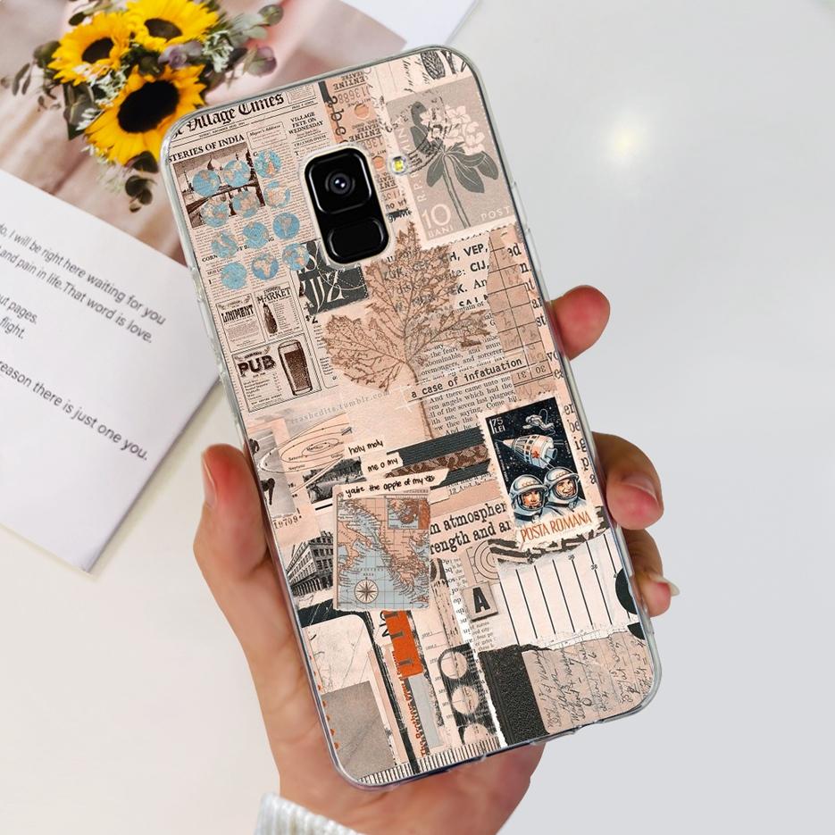 For Samsung Galaxy A8 Plus 2018 Case SM-A730F Luxury Painted Cover Soft Silicone Phone Case For Samsung A8 2018 A530F A8+ Fundas