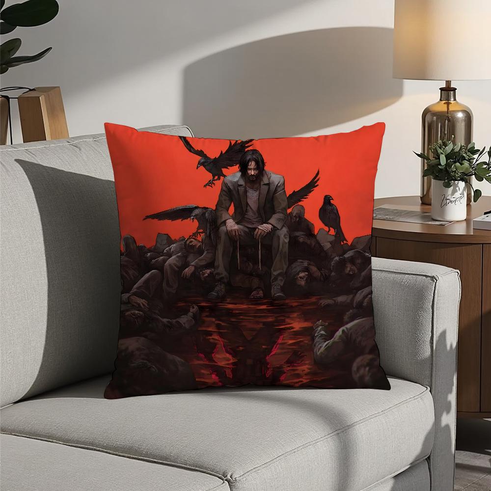 Hot-Movie The C-Crow Pillow Case 3D Print Polyester Fiber 40*40cm Home Sofa Throw Decoration Festival Gift