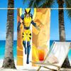 Wolverine Print Beach Towel Design, Soft, Lightweight. for Home Bathroom, Spa, Pool, Yoga, Surfing, Camping, Gift for Family, Friend