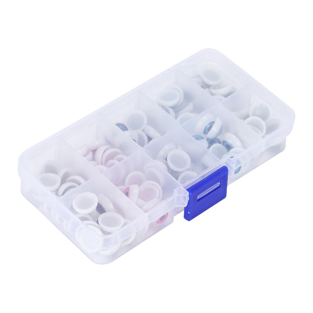 100pcs Plastic Plastic Eyes Half Round Half Round Eyes Colorful Eyes  Bear Stuffed Animals