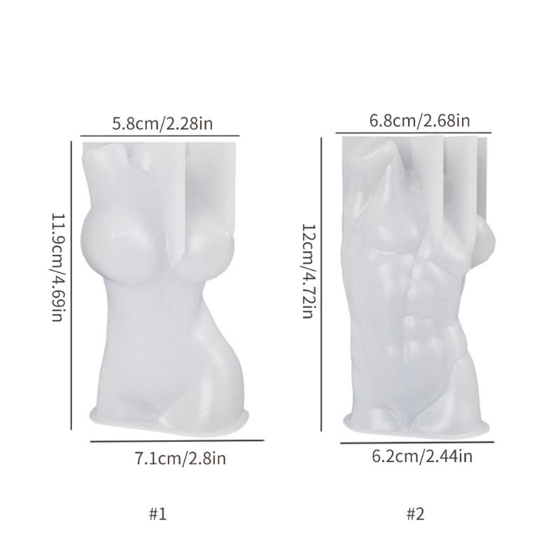 Silikonform menschlicher Körper Selbstgemachte 3D Körperkunst Kerzenformen Frauenkörper Duftkerze Epoxidform DIY Gipsformen