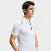 Fila Tennis Solid Color Sports Texture High-End Minimalist Short Sleeve Polo Men Polo Bright-White A11M433107FWT