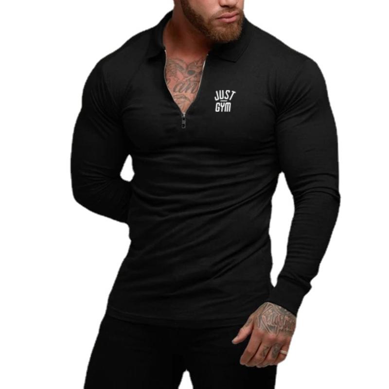 LecGee T-shirt Uomo A Collo Alto, Manica Lunga, Slim Fit, Basic, Termica, Casual, Colore Tinta Unita