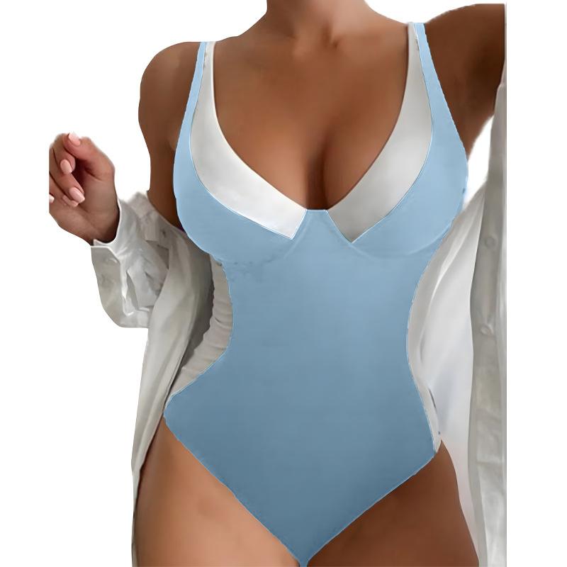 Women One Piece Swimsuit With Floral Print Padded Wireless Sleeveless Open Back Swimwear For Beach Pool Swimming Water Sports S-4XL