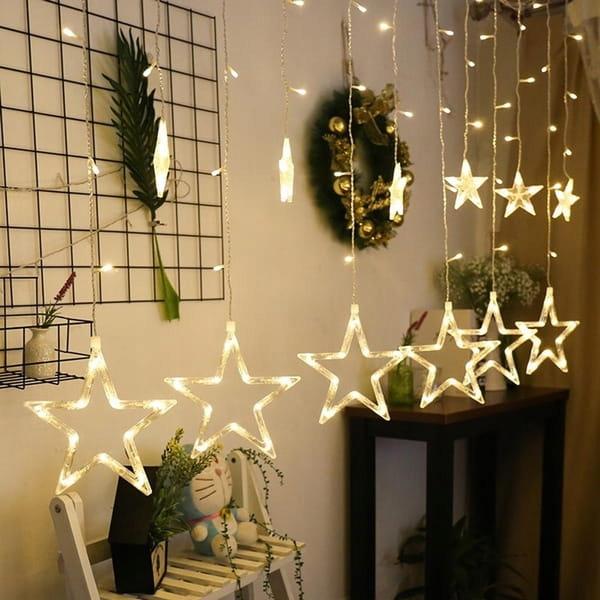 Garland decoration for room curtain for parties birthday chain background