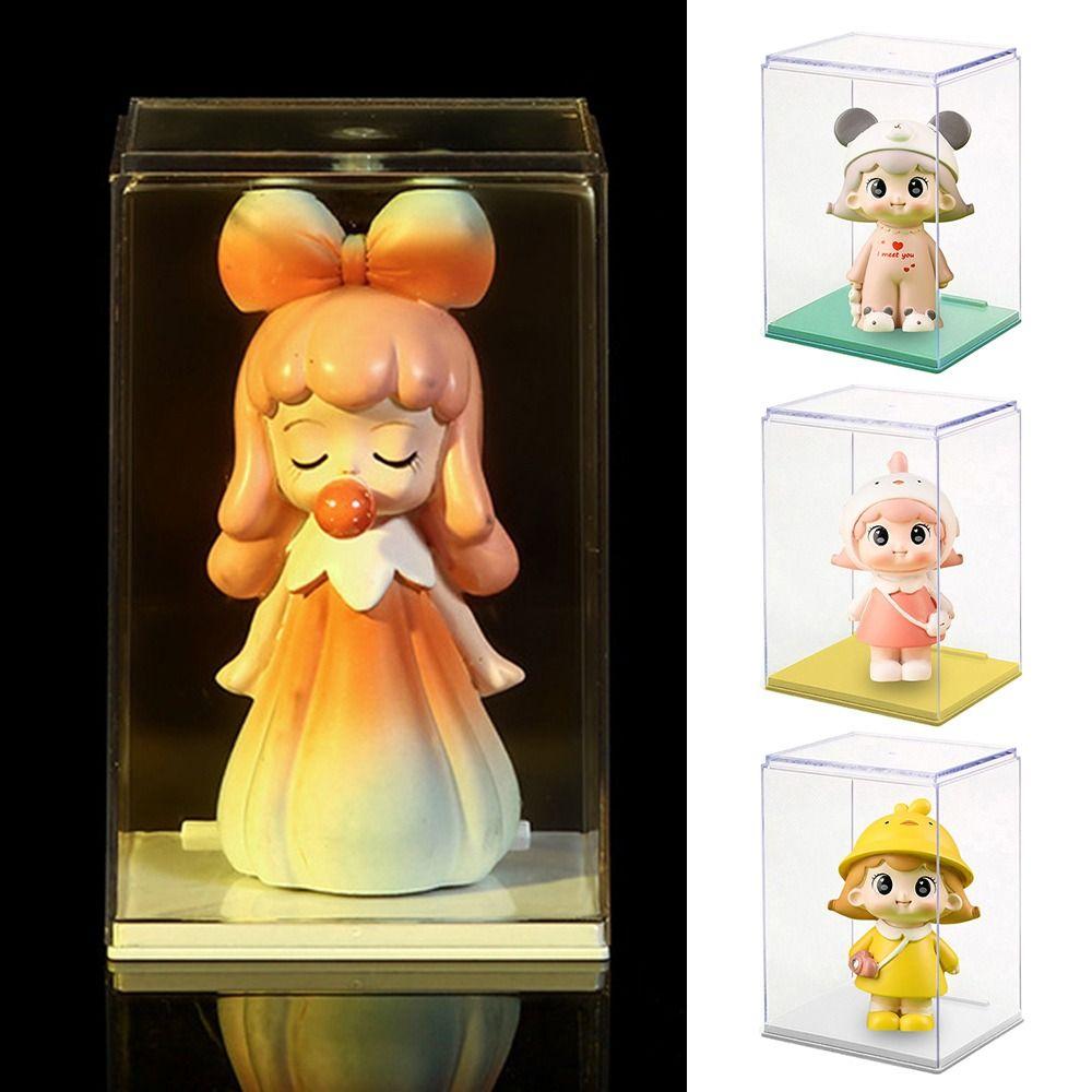 Ručně vyráběné figurky Displej Průhledný stojan Praktický výstavní box Make-up