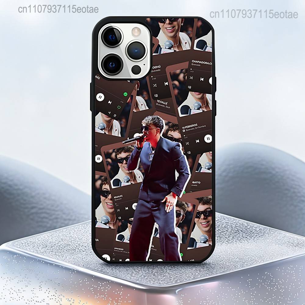

Singer Q-Quevedo BUENAS NOCHES For IPhone 17,16,15,14,13,12,11,Pro,Max,Plus,Mini,SE4,E Protective Magnetic Case Cover iPhone15PRO