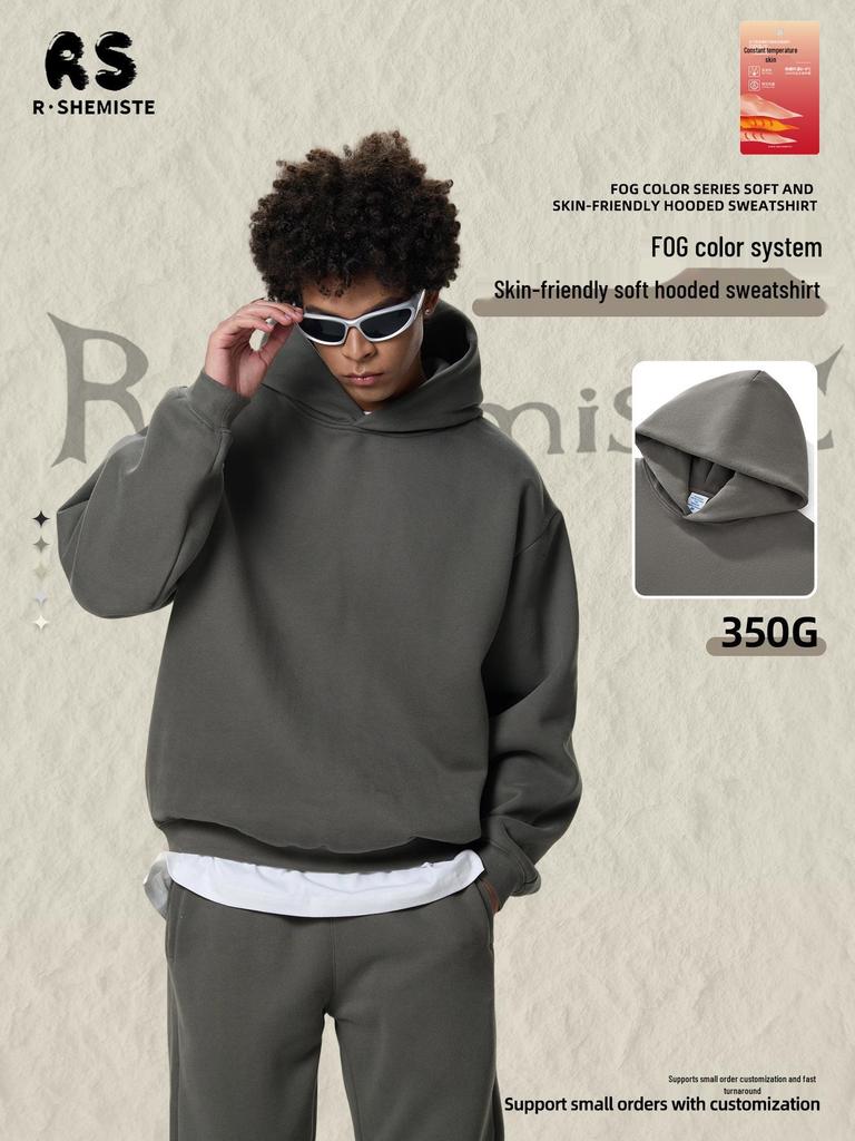 RS Men's Boxy Fit Heavyweight Fleece Hoodie