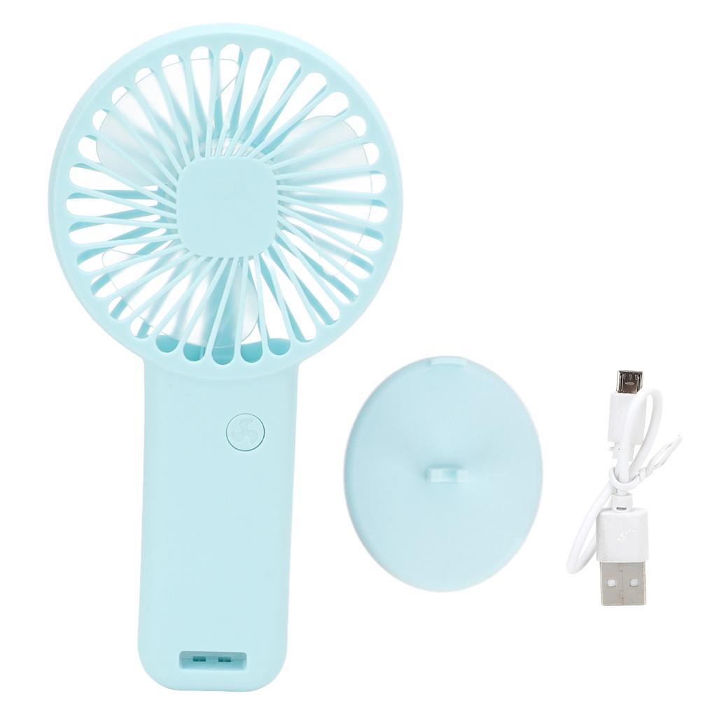 Handheld Fan Portable USB Charging Small Pocket Fan Battery Powered Mute Fan with USB Wire for Kids 