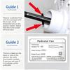 Quiet Easy Installation Standing Fan Replacement Parts Universal Fan Accessory For Home Bathroom Dorm Fan Repair Accessories