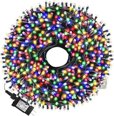 100M 1000 LED Christmas Fairy Light Outdoor Christmas Tree String Light Green Wire 8 Modes Waterproof Plug In Garland Light