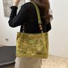 Trendy Large Capacity Canvas Tote Bag 2024 Summer New Casual Shoulder Bag