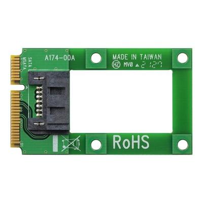 mSATA To SATA Adapter - STARTECH - MSAT2SAT3 - 6 Gb/s - Red - Internal