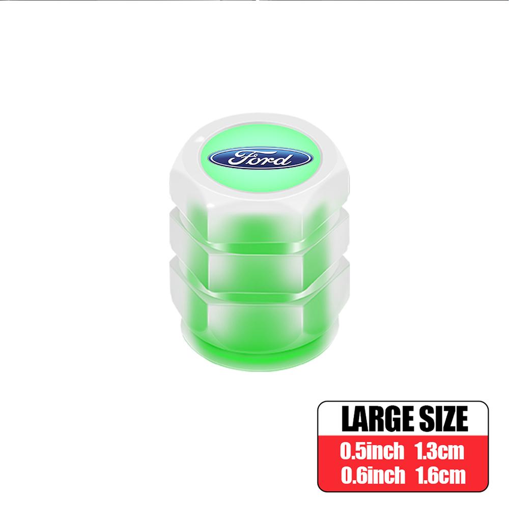 4Pcs Luminous Car Tyre Hub Caps Wheel Tire Valve Cover For Mustang Ford 2 3 4 5 MK 2 6 7 Ranger Fiesta Kuga Mondeo Fusion Taurus djzh66