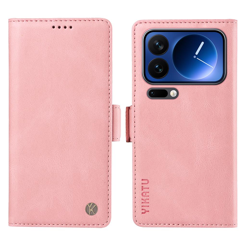 For Xiaomi 17 Pro Leather Case YIKATU YK-005 Skin-touch Feeling Wallet Phone Cover