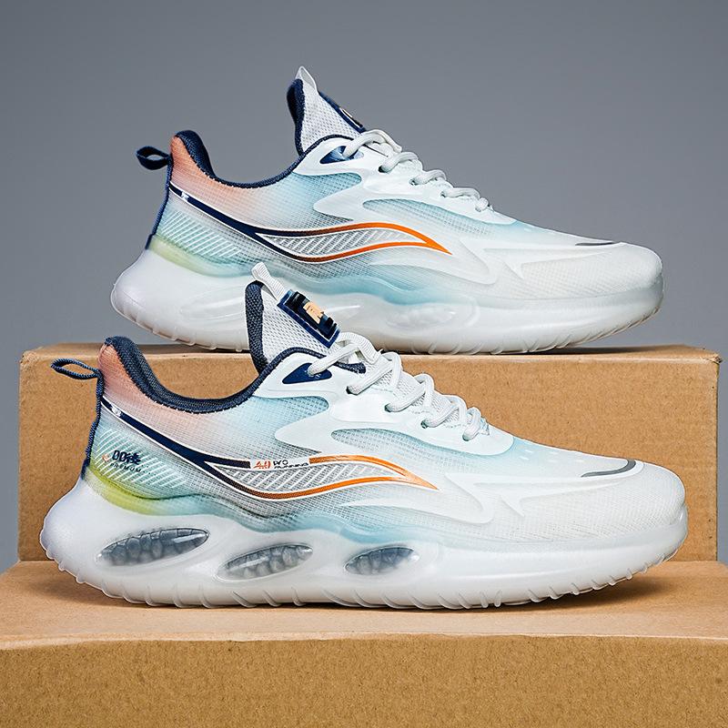 Patented new wear-resistant mesh casual basketball shoes breathable summer men's sports shoes light shock-absorbing running shoes