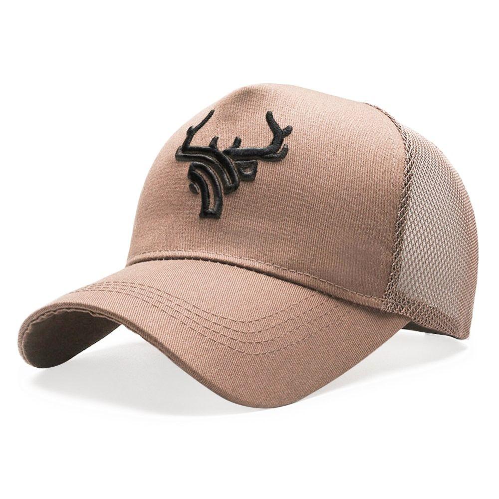

Embroidery Sun Hat Mesh Yarn Visor Casual Snapback Hat Running хаки