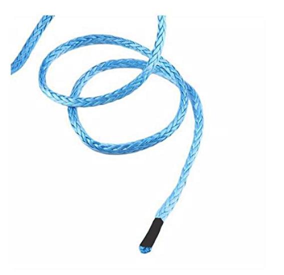 My Outline UHMWPE Automotive Basic Winch x Thimble Sheath Blue Rope, Size 6.3mm 15m, Included, Color