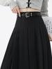 Women’s Pleated Skirt Preppy Style High Waist A Line Mid-length Skirts Vintage Casual Y2k Clothing Autumn