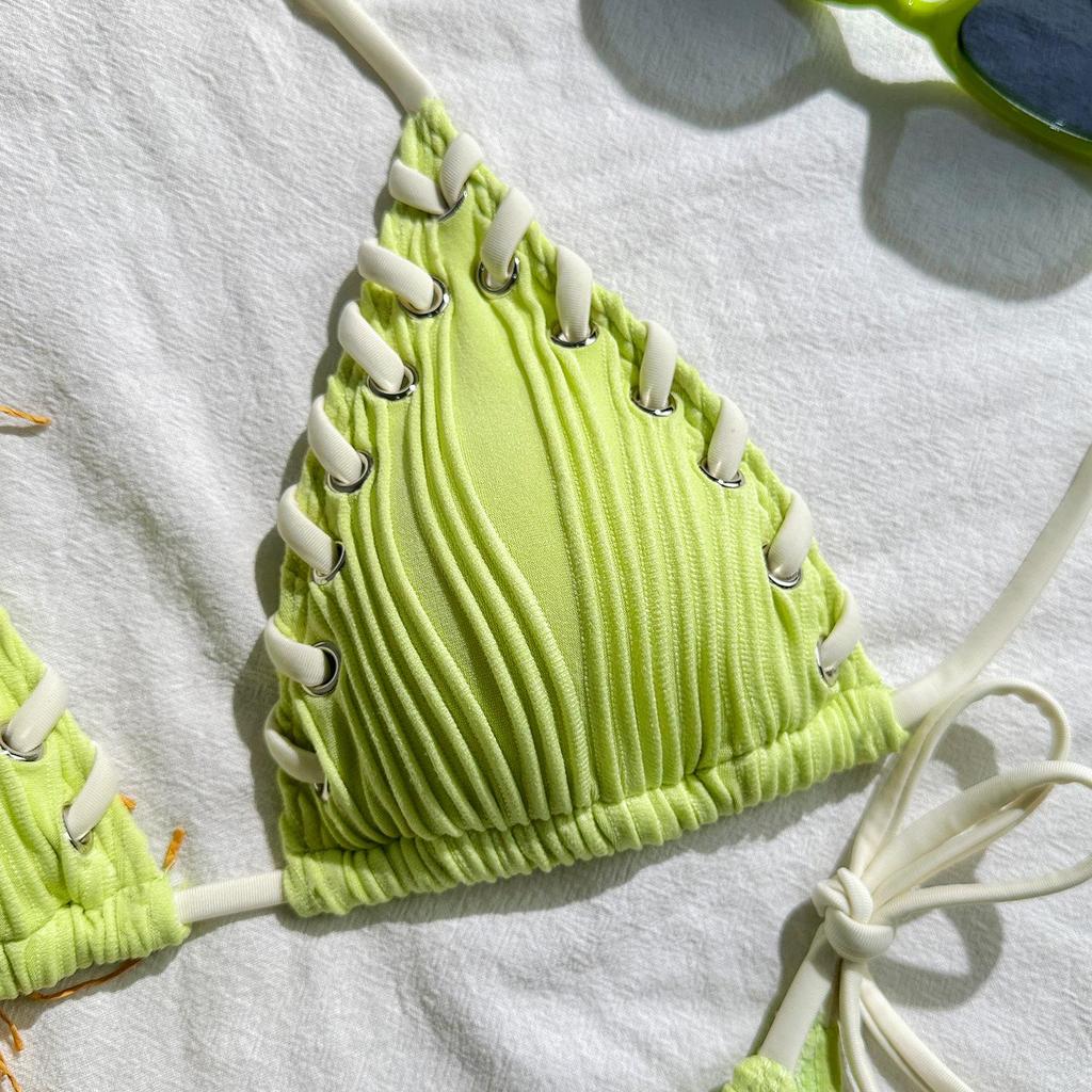 2025 European & American Sweet Personality Split Bikini Swimwear