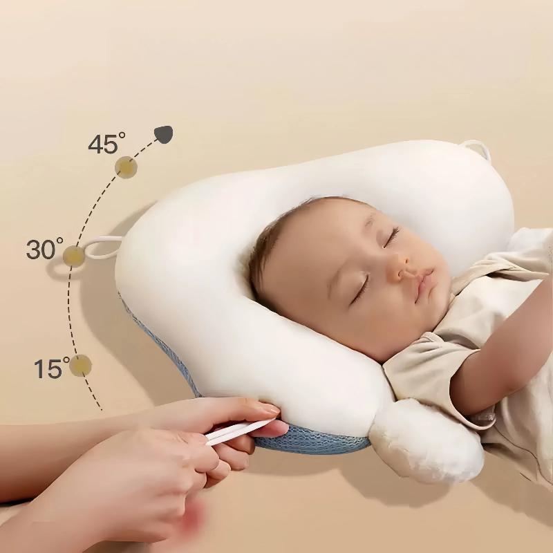 Newborn Concave Pillow - Prevent Flat Head In Newborns - Corrective Sleeping Pillow For Babies To Prevent Plagiocephaly - Enhance Baby's Sleep Quality