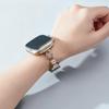 Premium Patchwork Leather Strap for Xiaomi Band 9 and Apple Watch Series 8/7/6 - Women's Edition