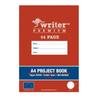 Writer Premium Plain & Ruled Project Book 8mm A4
