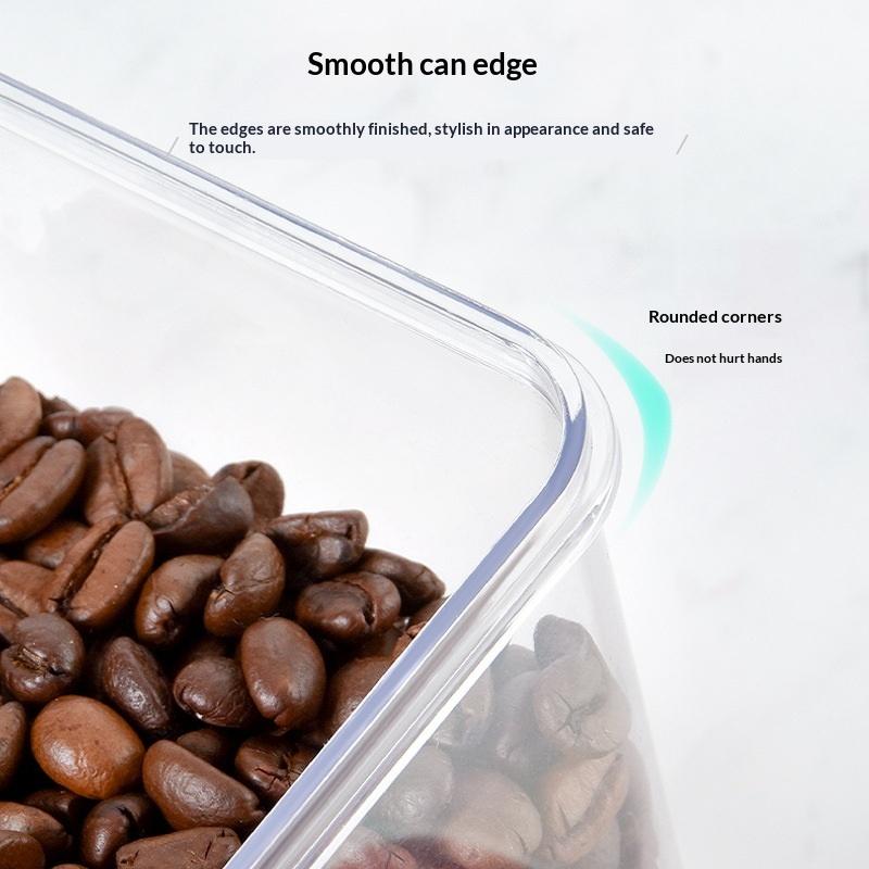 Contenedor hermético para almacenamiento de alimentos en polvo para tienda de té con leche, tarro para el hogar, tarro de cocina, utensilios de plástico de cocina, multifunción
