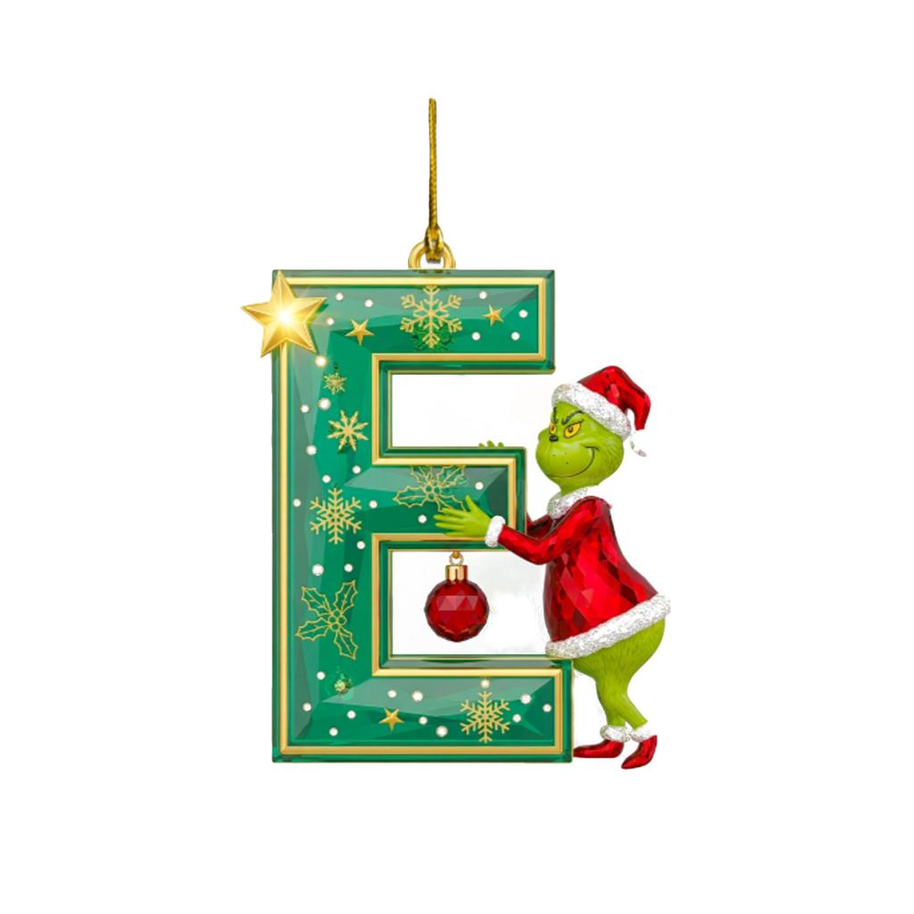 2D Christmas Decoration Pendant Christmas Tree Tag Theme Party Crafts Ornament