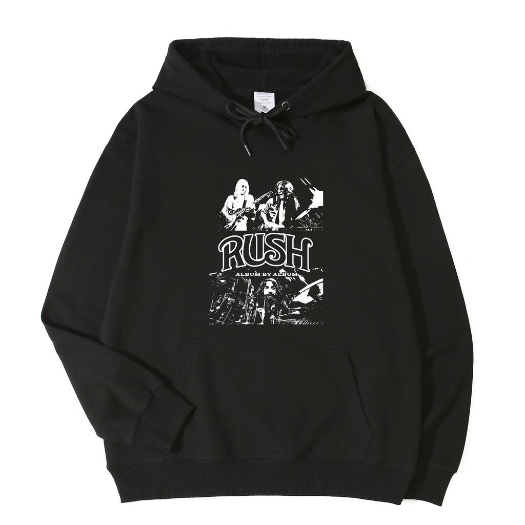 Streetwear Hip Hop Rush Band Hoodie Unisex Long Sleeved Tops Music Sweatshirt Fans Gift Hoodies Men Casual YK2 Oversized Tops