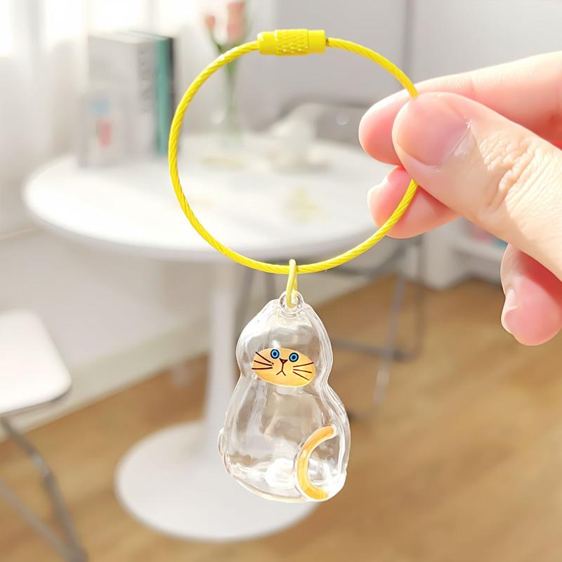 

1/3/6 шт. Прозрачная капсула для хранения сувениров питомца, милый мех питомца для кошки, брелок-подвеска, памятная коробка, бутылка для памяти 1PCS