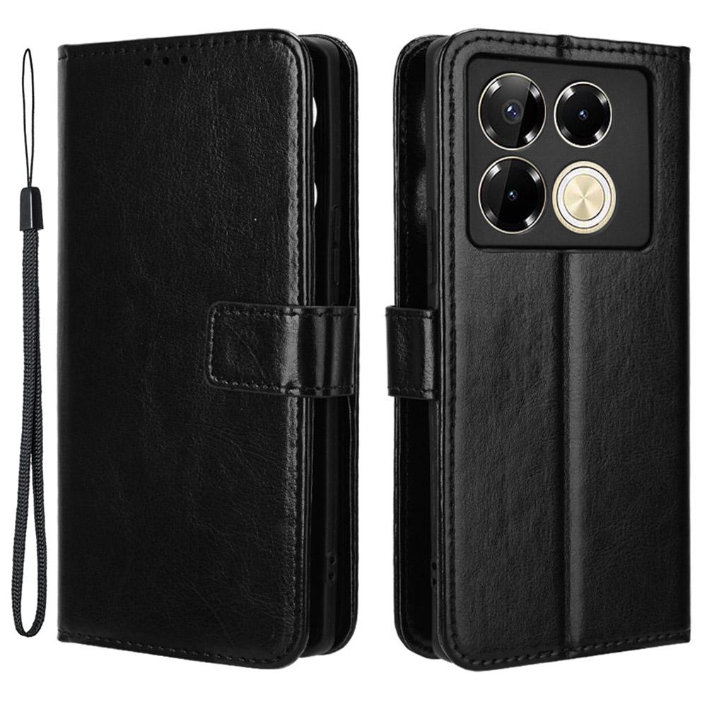 Etui dla Infinix Note 40 5G X6852 PU Skóra Tekstura Crazy Horse Pokrowiec na telefon z portfelem