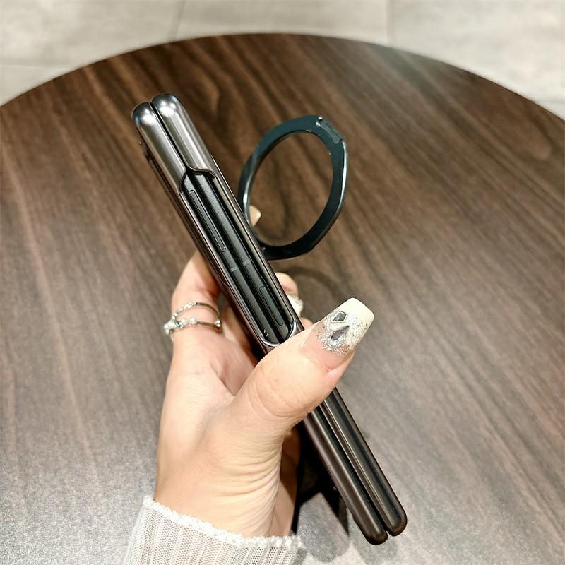 For Honor Magic V3 5G Case Lens Frame Kickstand Hard PC Phone Cover