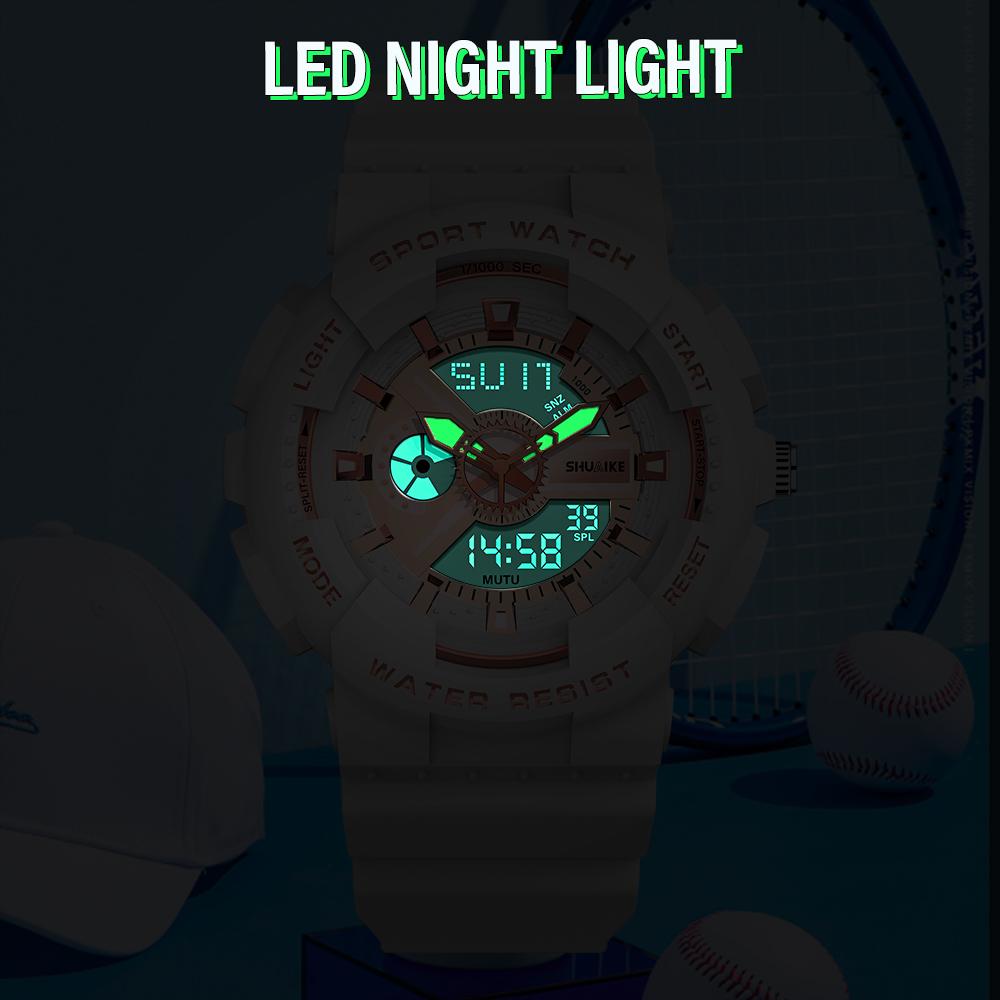 2025 Student Fashion Sports Watch Multifunctional Waterproof Watch Dual Display Electronic Digital Watch