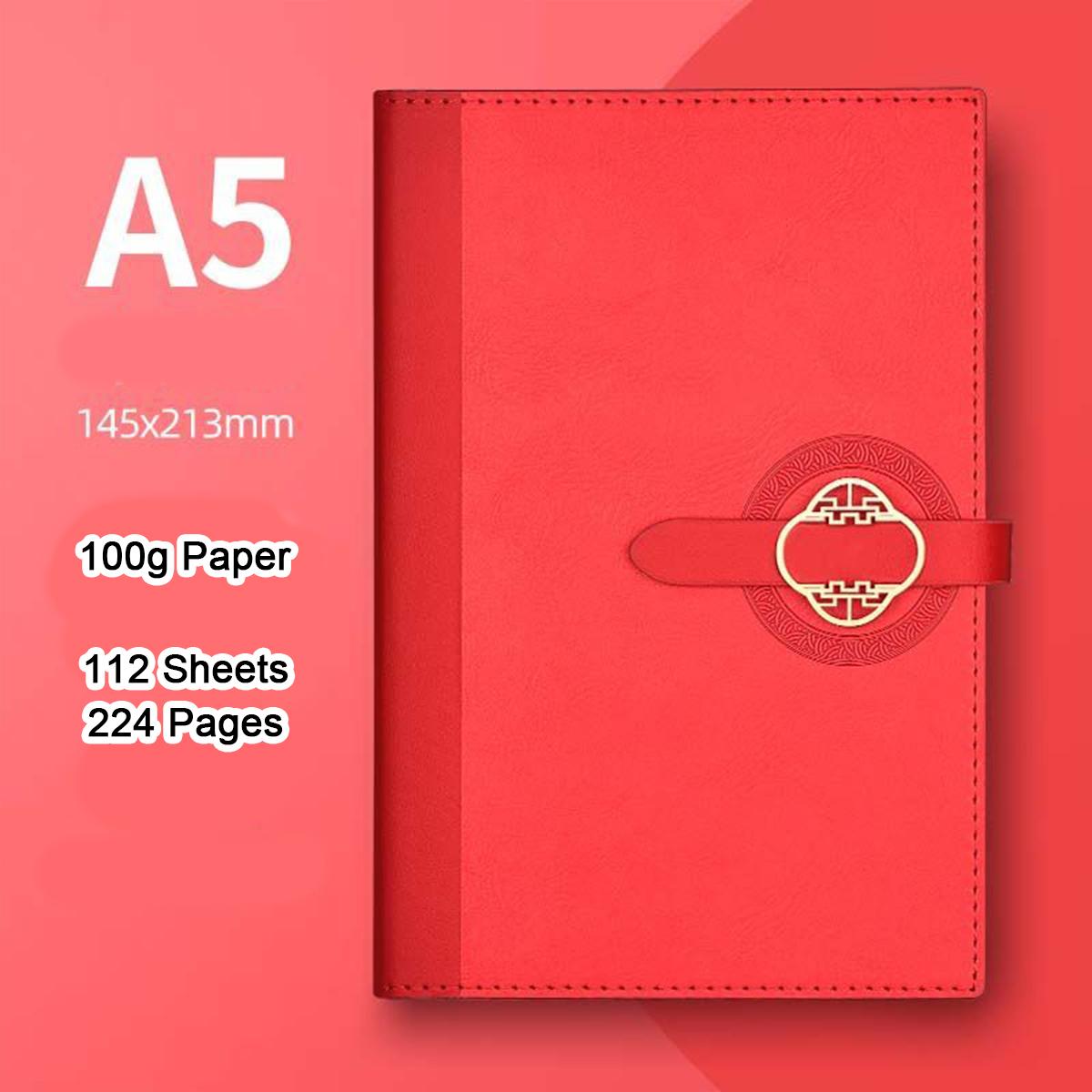 

Блокнот из плотной кожи формата А5, тетрадь для записей предметов для студентов, журнал для записей рабочих совещаний, ежедневник на пряжке, деловой сувенир, 112 листов, 224 страницы A5