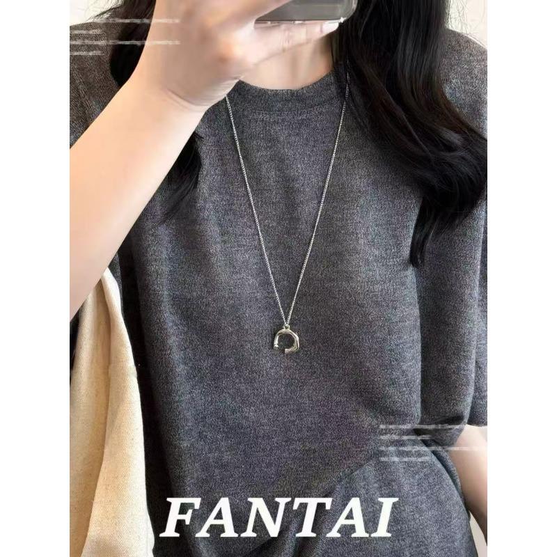 Retro Autumn and Winter Long Necklace Women's High-end Sweater Chain Niche Design Accessories
