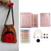 12Pairs Interchangeable Tunisian Crochet Hook Set 3.0mm-10mm Aluminum Circular Knitting Needle for Sweater Blanket Bag