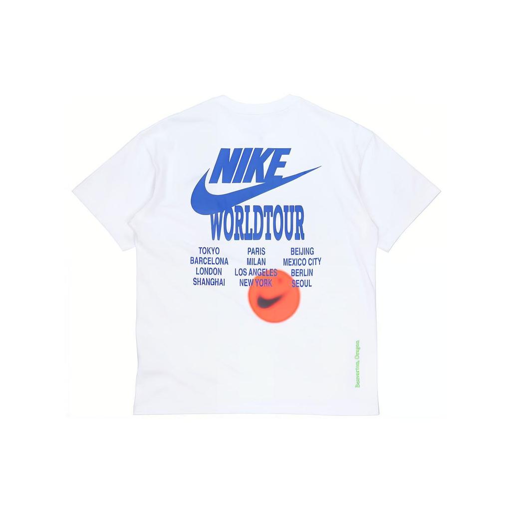 Nike World Tour Edition Logo Crew Neck T-Shirt Men Tops