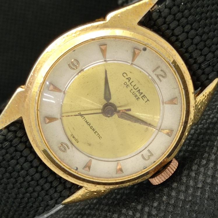 

Б/У CALUMET DELUXE ШВЕЙЦАРСКИЕ МУЖСКИЕ НАРУЧНЫЕ ЧАСЫ a314513-1 Sku606-a314513