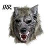 Halloween Mask for Adults Werewolf Full Head Mask, Latex Wolf Cosplay Headgear with Realistic Hair Fur, Party Haunted House Prop, Adjustable