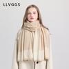 100% cashmere color matching design enlarged and widened women's shawl winter thickened warm scarf scarf