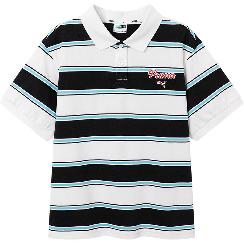 Puma Kids' Classic Striped Short-Sleeve T-Shirt
