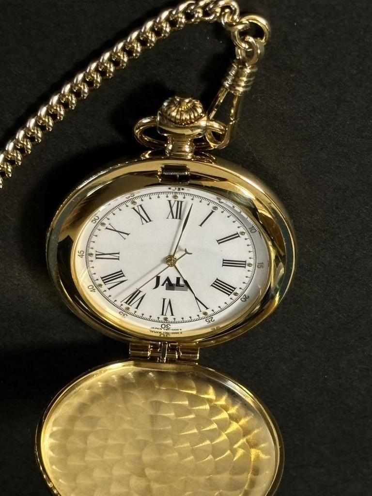 [USED] JAL SEIKO Quartz Pocket Watch