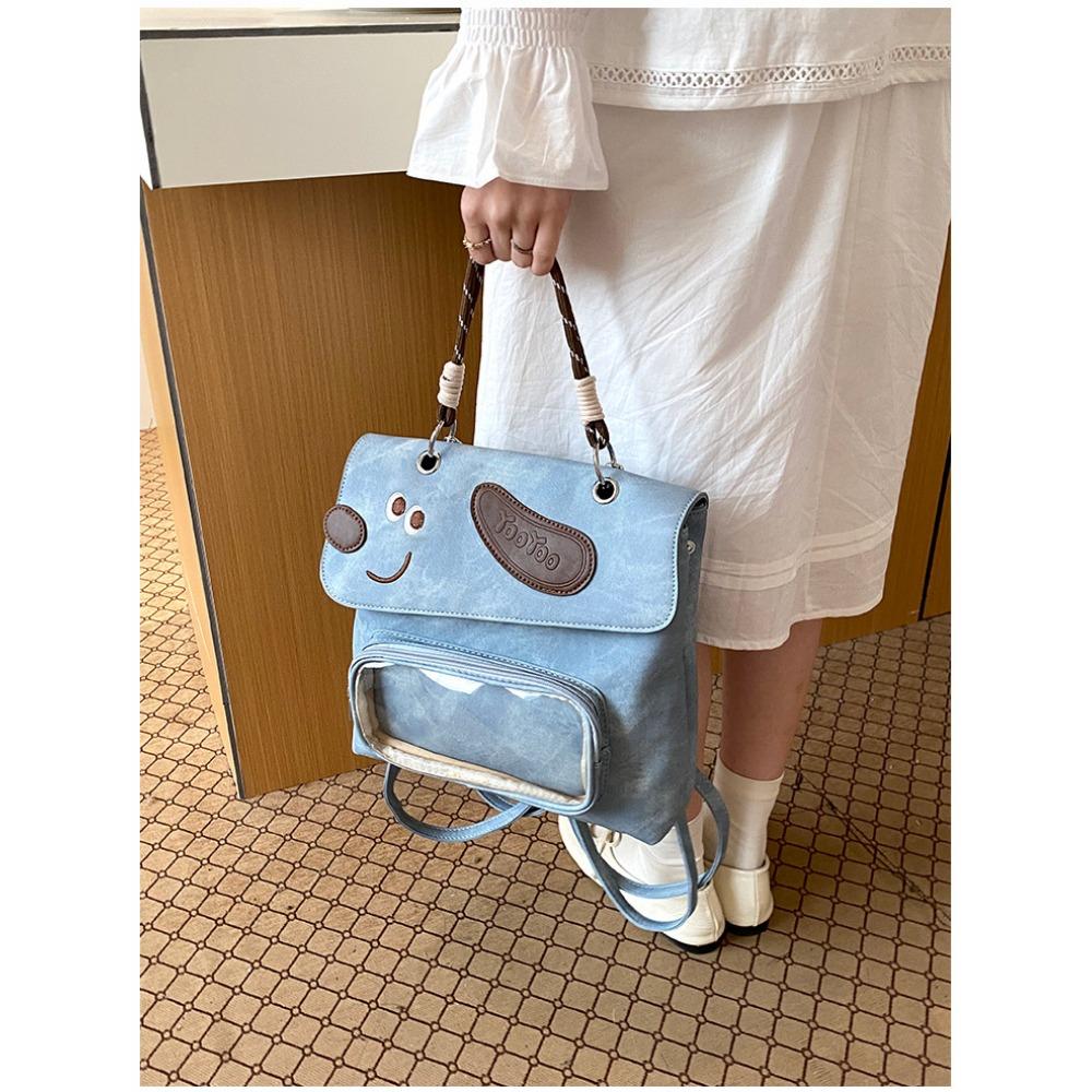 New Cute Cartoon Backpack For Women Korean Style Frosted Large Capacity High Quality Commuter Handbag Sweet Ulzzang Y2K Ita Bag