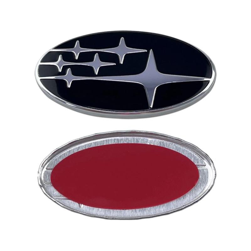 For Subaru Forester Outback Legacy Impreza STI BRZ 58mm Alloy Car Steering Wheel Center Emblem Badge Decal Auto Accessories X4